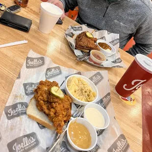 chicken wings and fried chicken