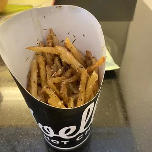 Underserved fries and chicken was not plain, not hot ordered