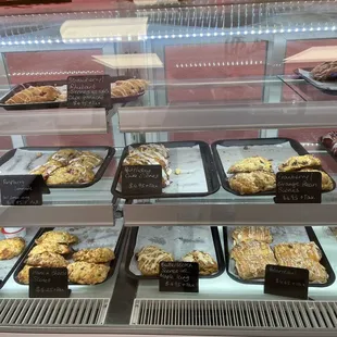 Wide variety of sweet and savory scones