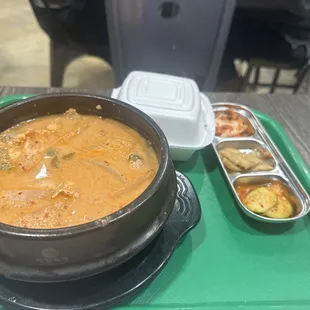 Cod roe soup