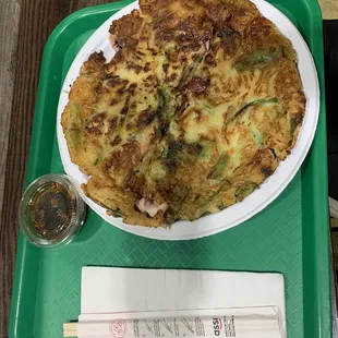 Seafood pancake