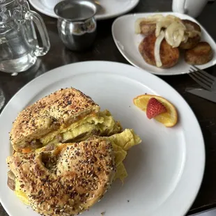 Bagel egg and cheese