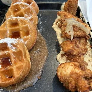 Excellent Chicken and waffles