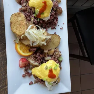 Corned Beef Hash Benedict