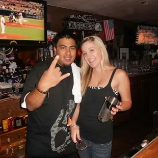 Our bartenders Eddie and Marissa!