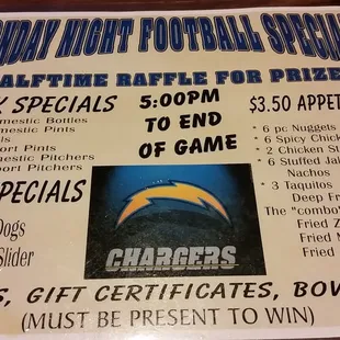 MNF Specials