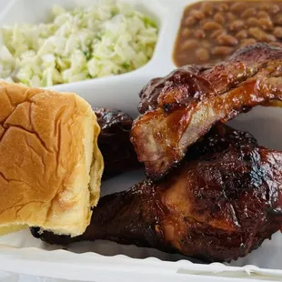 Bbq chicken and ribs!