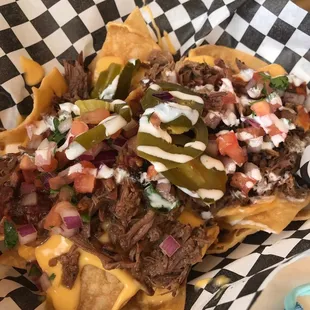 Brisket nachos