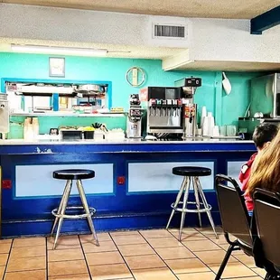customers sitting at tables
