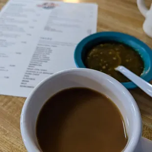 Coffee and salsa