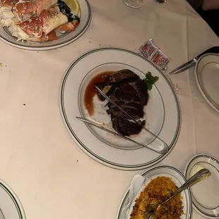 plates of food on a table