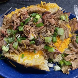 Pulled pork baked potato