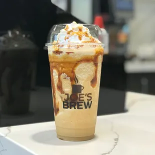 a cup of iced coffee