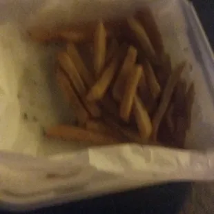 Paid 2.50 for fries and this is what I got not worth it