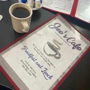 Looking over the menu