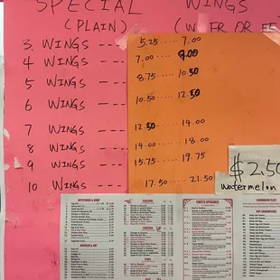 Updated fired chicken prices