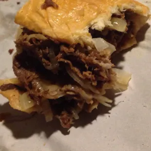 Steak &amp; cheese (provolone cheese) and jalapeño