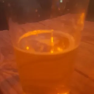 Enjoying brews outside