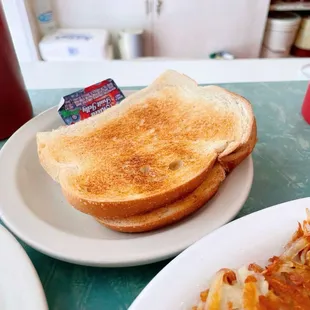Sourdough bread that comes with the omelette.