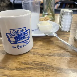 Coffee &amp; the cream of wheat fixings.