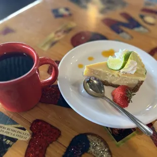 Coffee and Keylime pie