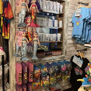 a display of toys for sale