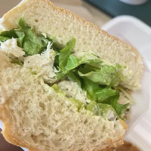 Avocado Chicken on French roll