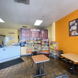 the inside of the restaurant