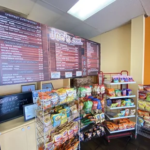 the inside of the store