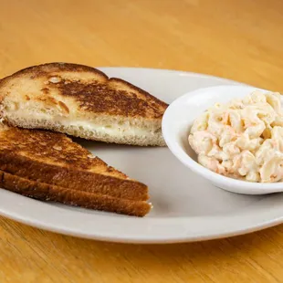 Grilled cheese and homemade mac salad
