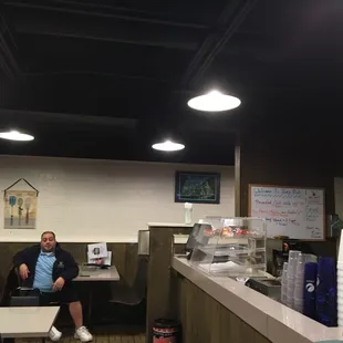 Here at Joe's deli in Lakewood.   Got their Mediterranean Rice Pudding!