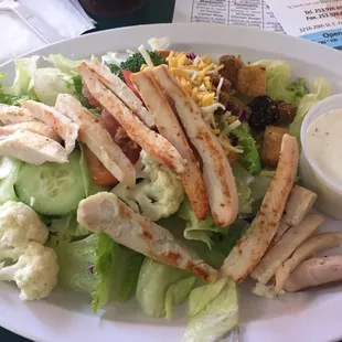 Grilled chicken salad, so fresh and good!