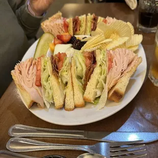 Turkey club sandwich
