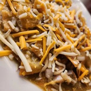 Chileverde chilaquiles no eggs