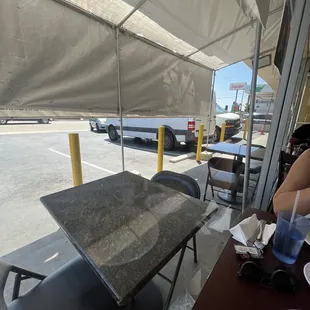 a view of the outside of the restaurant