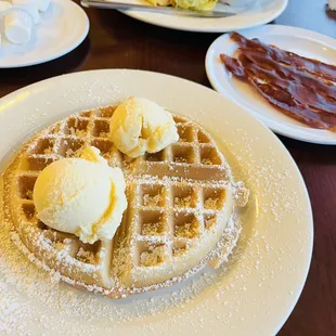 Ice cream waffle.