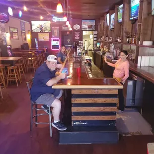 View of the entire bar.