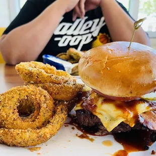 Gouda Garlic Bacon Burger Stack