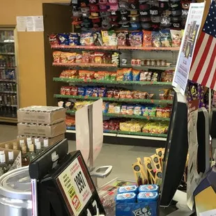 a cash register in a store
