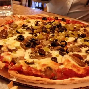 Mushroom, Black Olive, and Green Pepper
