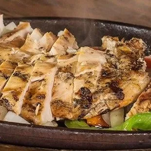 grilled chicken and vegetables