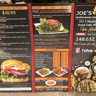 Menu inside