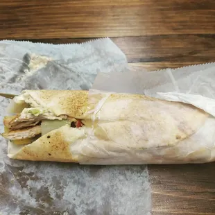 Grilled chicken, Build your own pita.