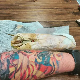 &quot;Build Your Own Pita.&quot; I eat at Joe&apos;s for lunch at least once a week. $10 for a Build your own pita, as big as my forearm.