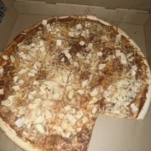 a pizza in a box