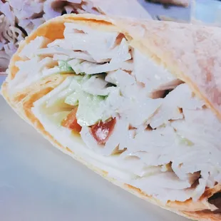 Turkey avocado wrap