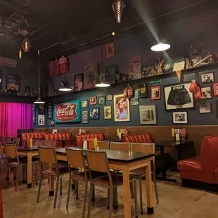 the interior of the restaurant
