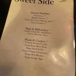 Back menu