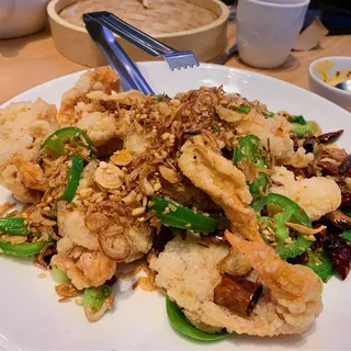 Roasted jumbo Shrimps with Peppery Salt