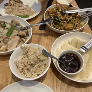 Sliced Chicken with Fresh Mushrooms